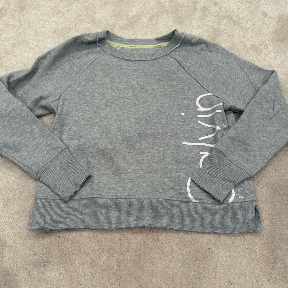 Women Calvin Klein Gray Sweatshirt